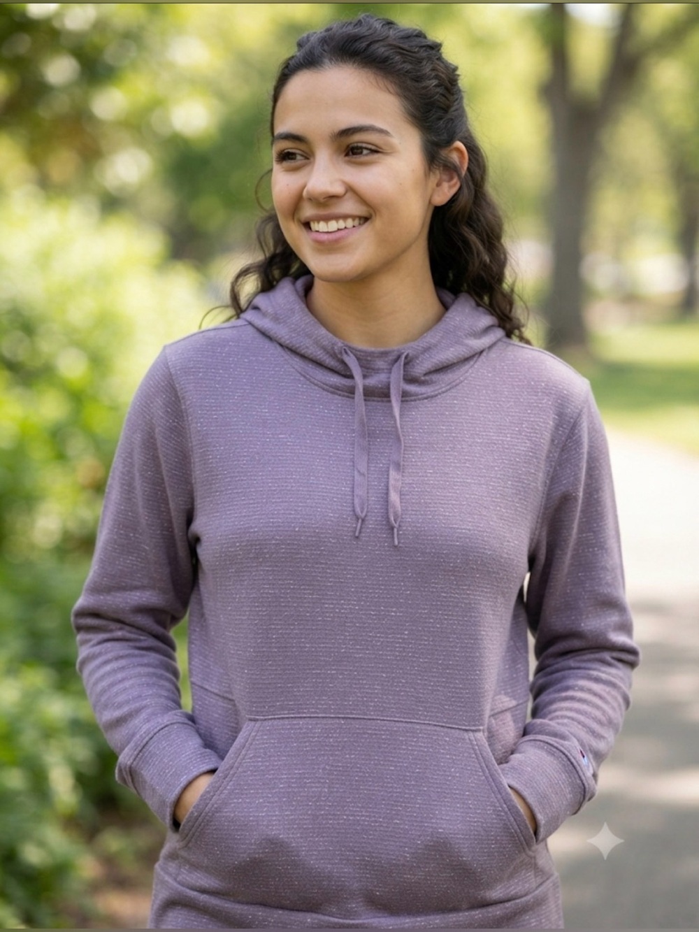 Champion Lavender Pullover Hoodie for Women size Large